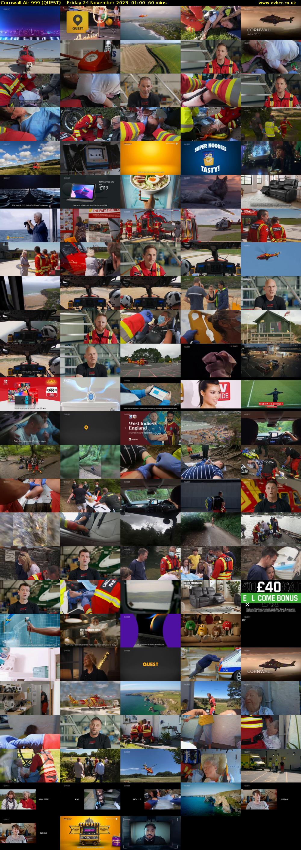 Cornwall Air 999 (QUEST) Friday 24 November 2023 01:00 - 02:00