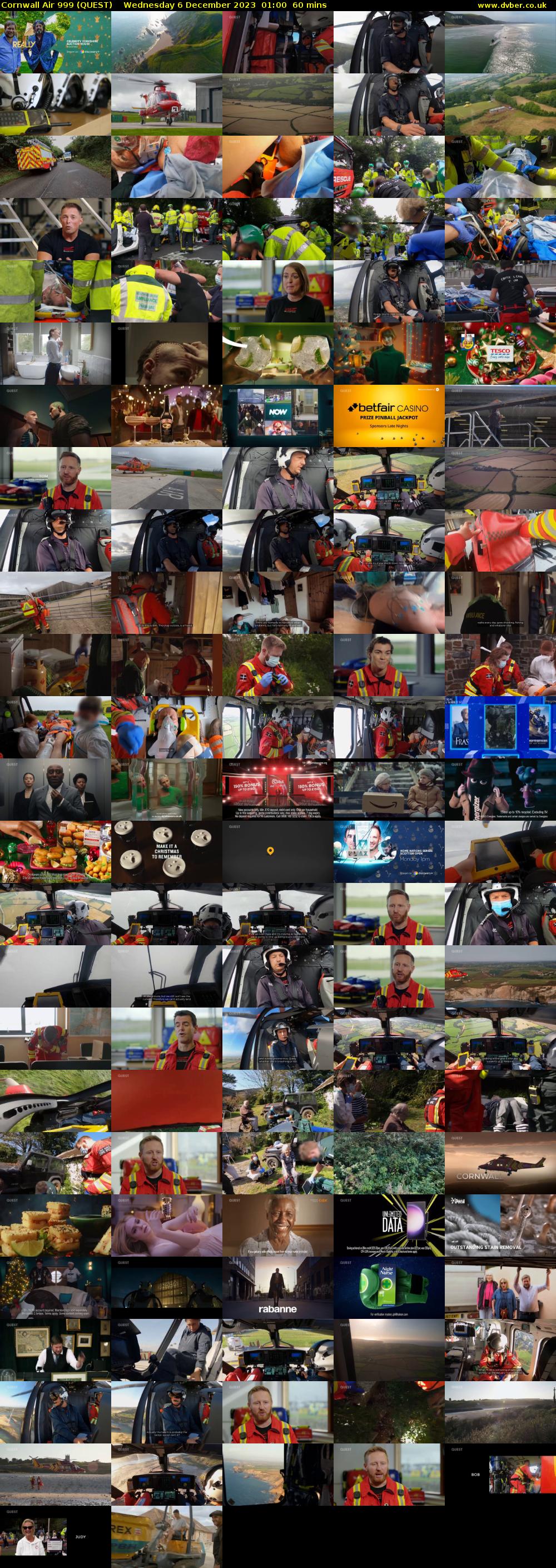 Cornwall Air 999 (QUEST) Wednesday 6 December 2023 01:00 - 02:00