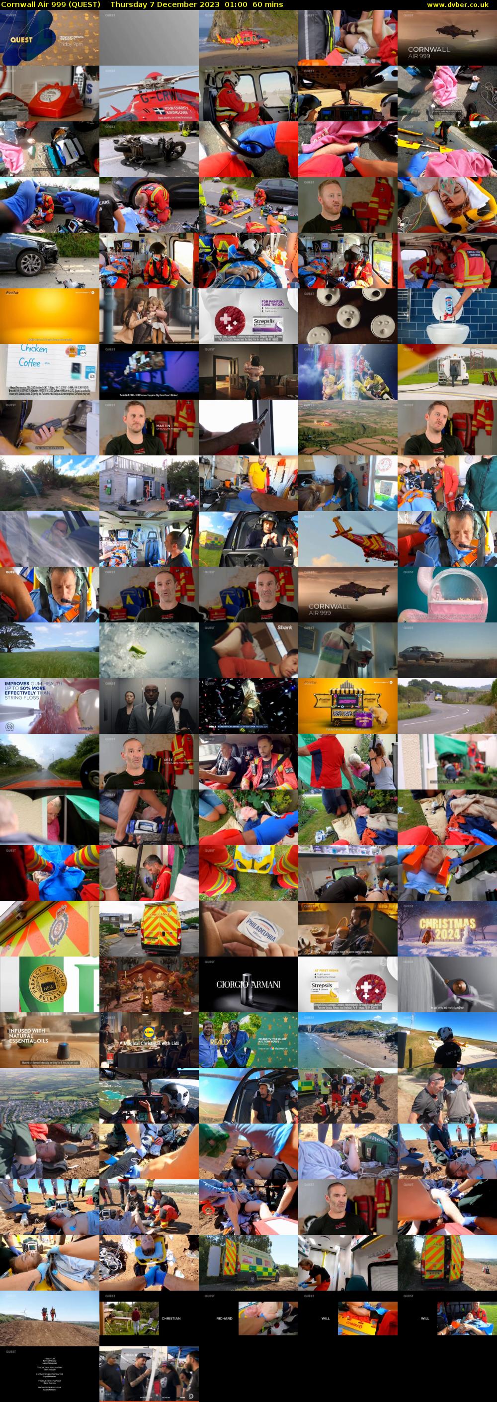 Cornwall Air 999 (QUEST) Thursday 7 December 2023 01:00 - 02:00