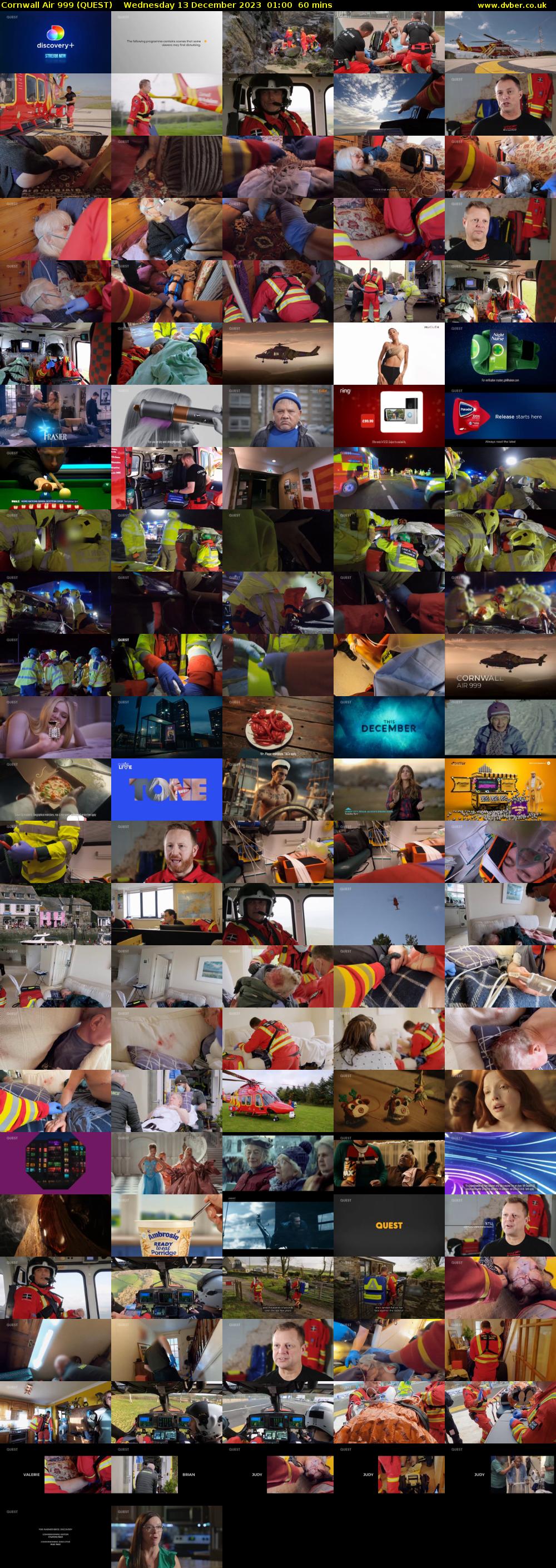 Cornwall Air 999 (QUEST) Wednesday 13 December 2023 01:00 - 02:00