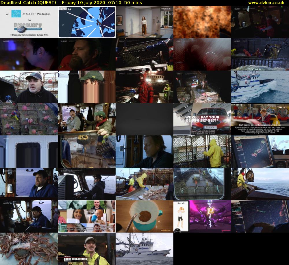 Deadliest Catch (QUEST) Friday 10 July 2020 07:10 - 08:00