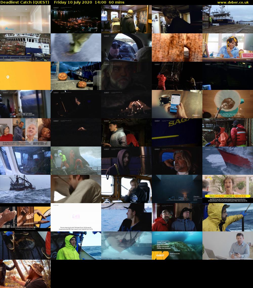 Deadliest Catch (QUEST) Friday 10 July 2020 14:00 - 15:00