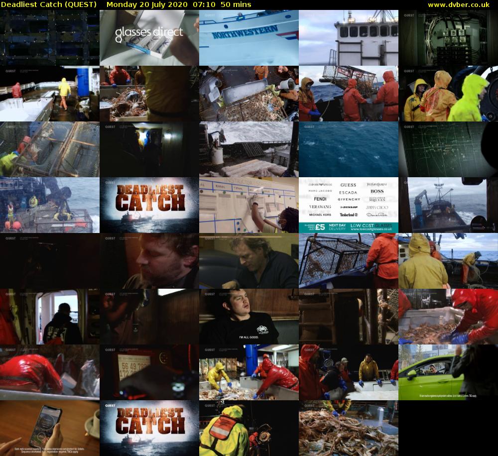 Deadliest Catch (QUEST) Monday 20 July 2020 07:10 - 08:00