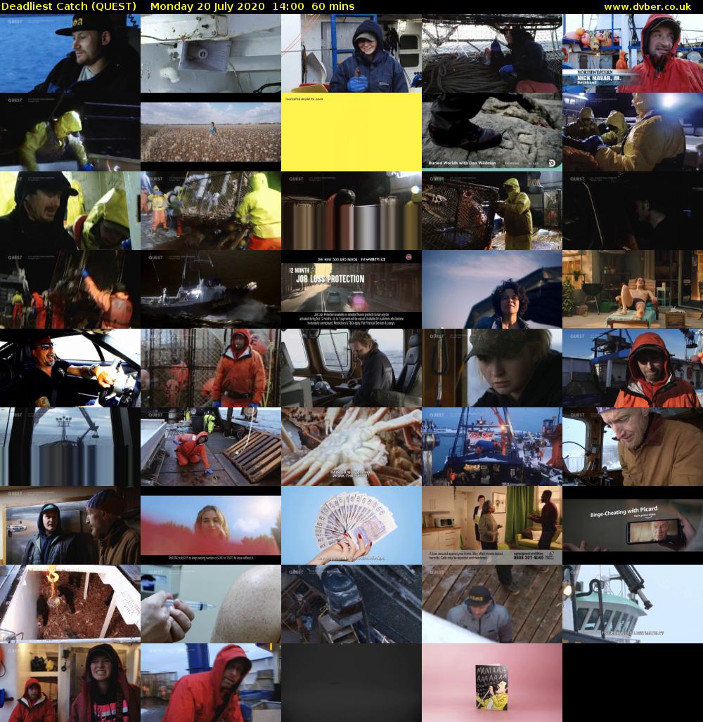 Deadliest Catch (QUEST) Monday 20 July 2020 14:00 - 15:00