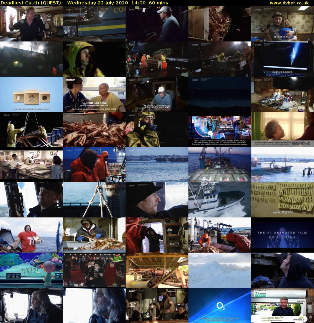 Deadliest Catch (QUEST) Wednesday 22 July 2020 14:00 - 15:00