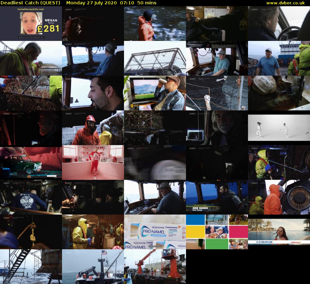 Deadliest Catch (QUEST) Monday 27 July 2020 07:10 - 08:00