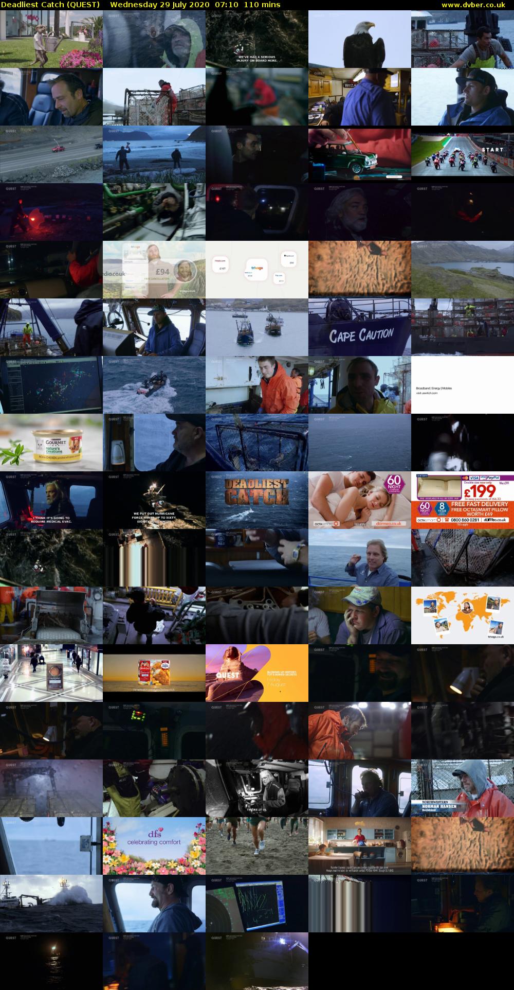 Deadliest Catch (QUEST) Wednesday 29 July 2020 07:10 - 09:00