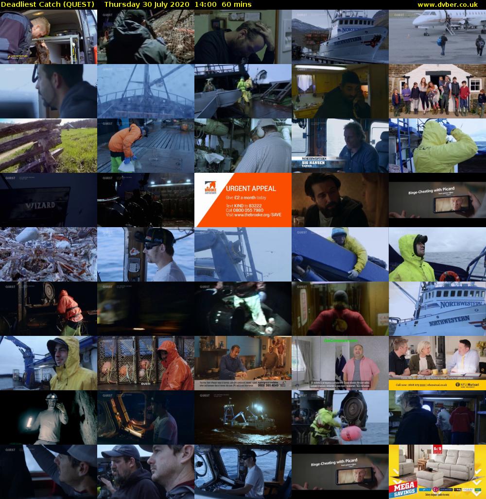 Deadliest Catch (QUEST) Thursday 30 July 2020 14:00 - 15:00