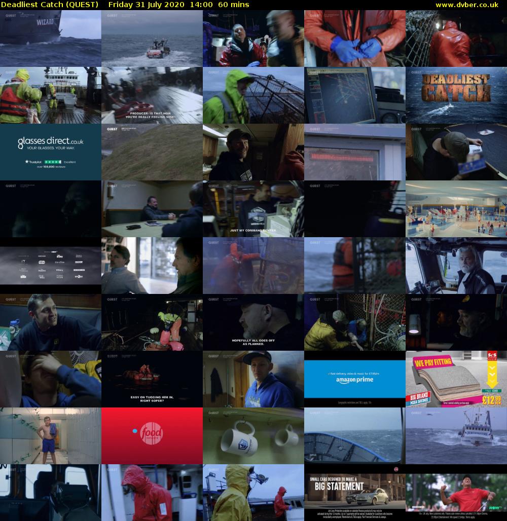 Deadliest Catch (QUEST) Friday 31 July 2020 14:00 - 15:00