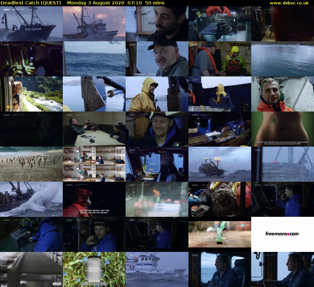 Deadliest Catch (QUEST) Monday 3 August 2020 07:10 - 08:00