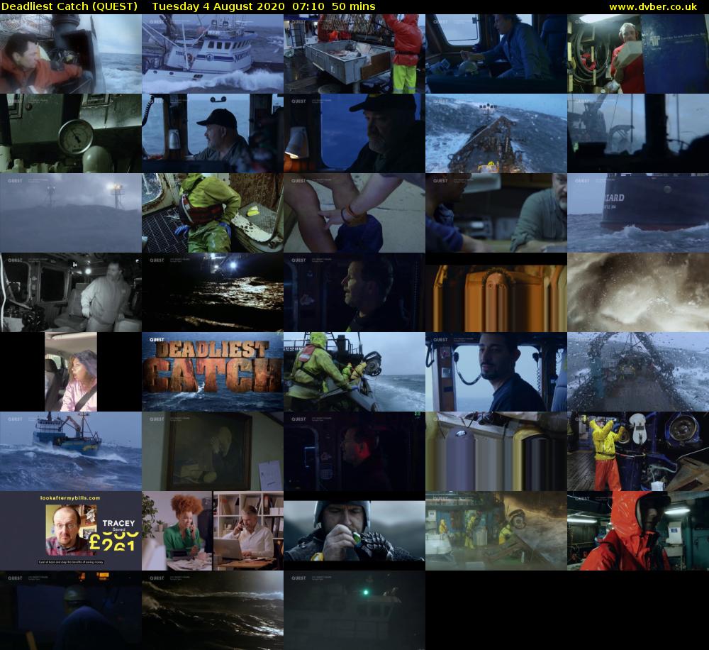 Deadliest Catch (QUEST) Tuesday 4 August 2020 07:10 - 08:00