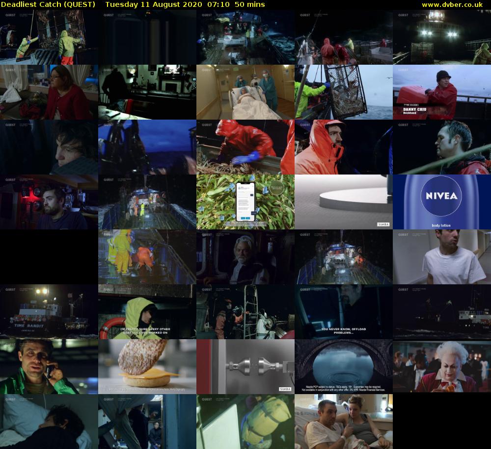 Deadliest Catch (QUEST) Tuesday 11 August 2020 07:10 - 08:00
