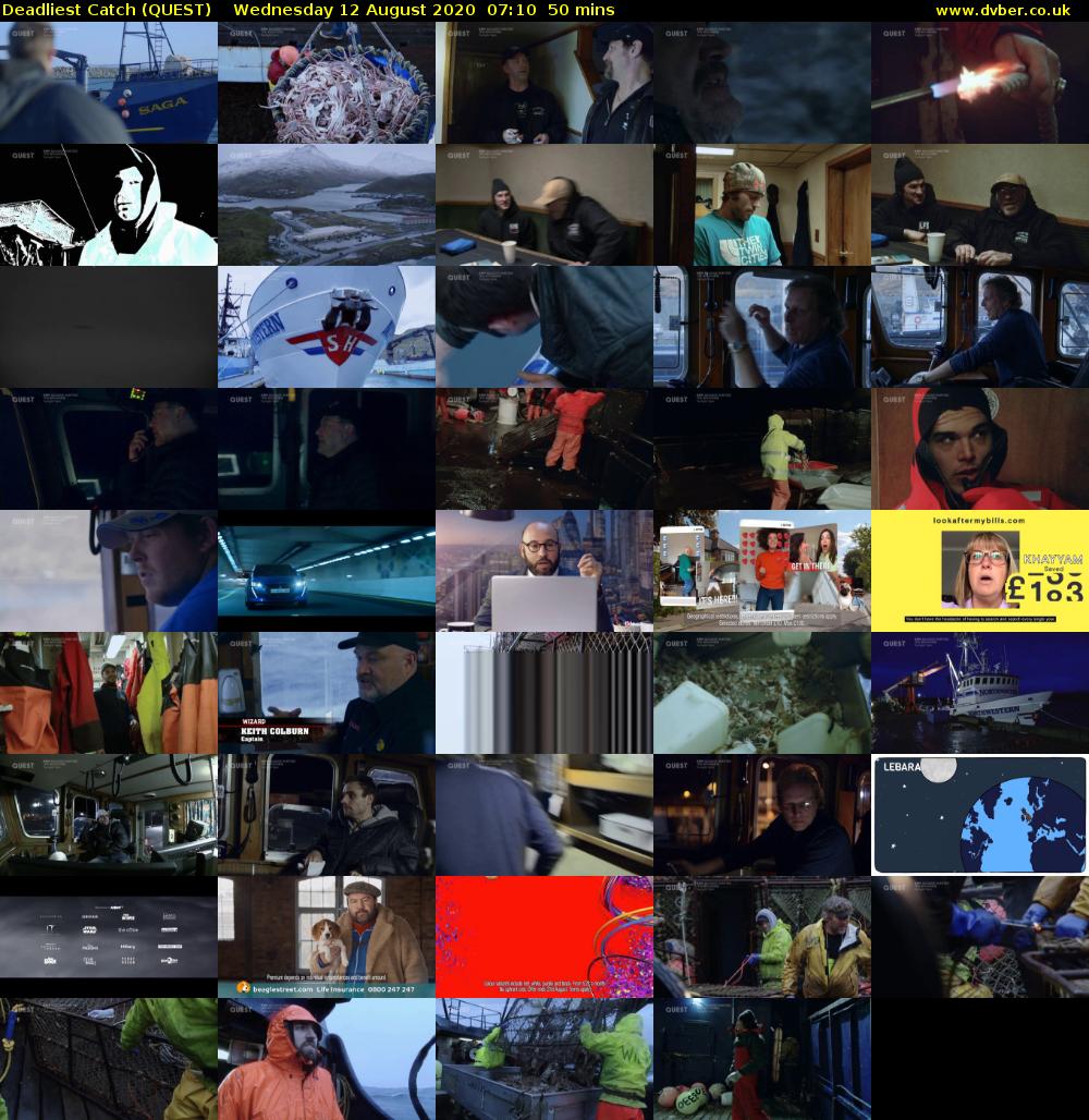 Deadliest Catch (QUEST) Wednesday 12 August 2020 07:10 - 08:00