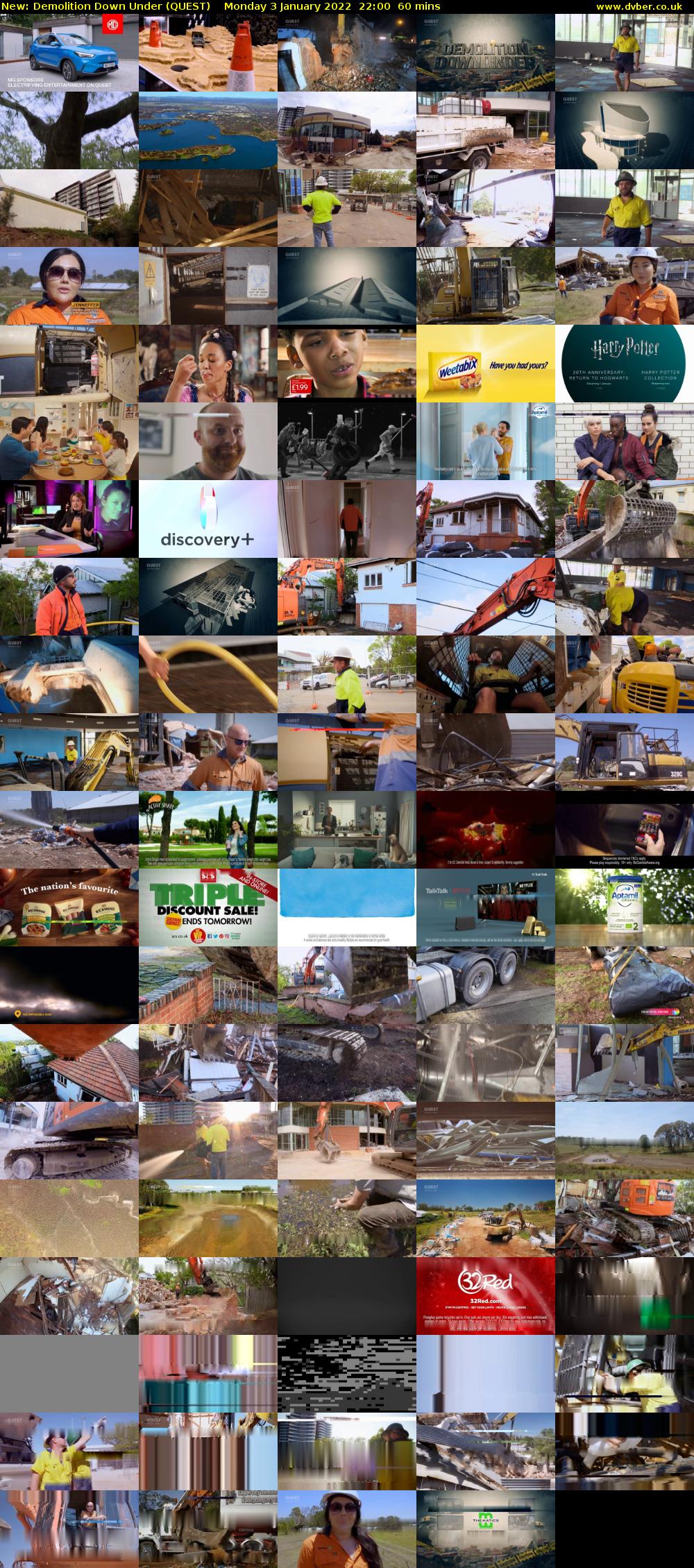 Demolition Down Under (QUEST) Monday 3 January 2022 22:00 - 23:00