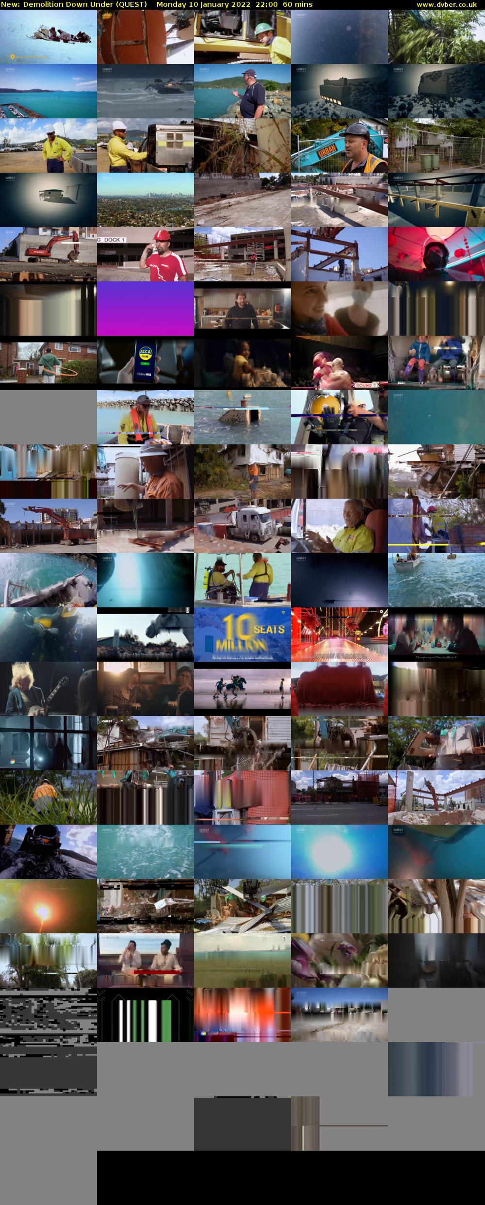 Demolition Down Under (QUEST) Monday 10 January 2022 22:00 - 23:00
