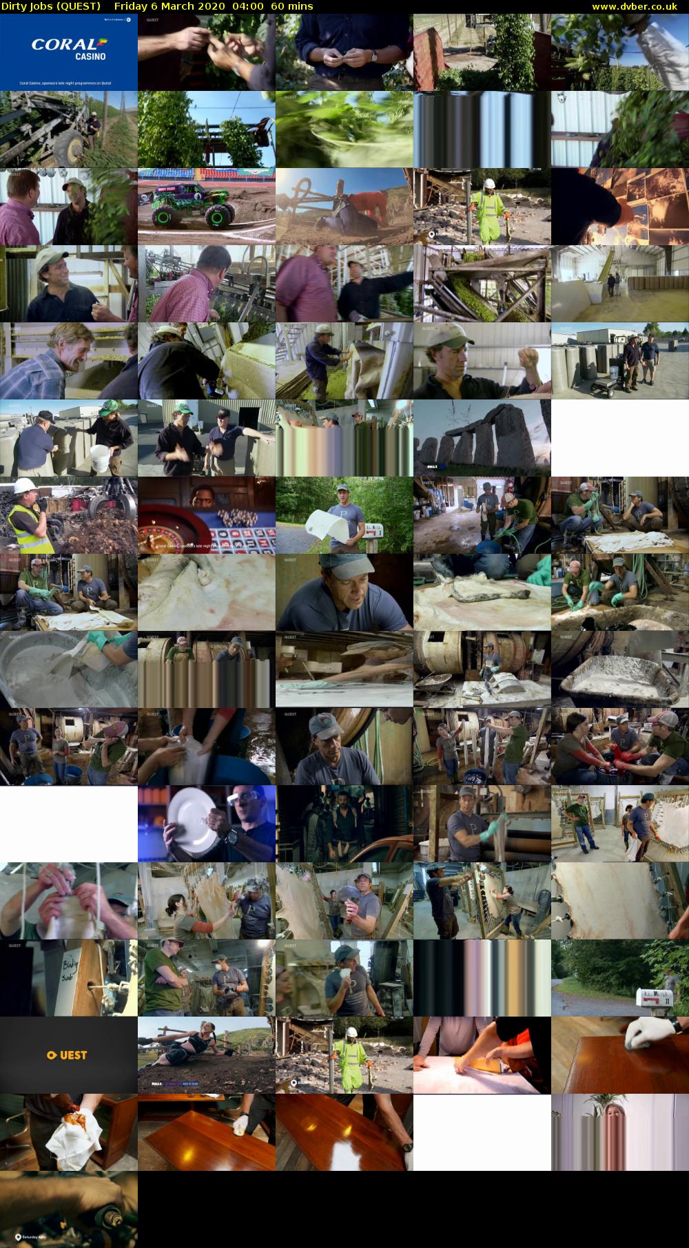 Dirty Jobs (QUEST) Friday 6 March 2020 04:00 - 05:00