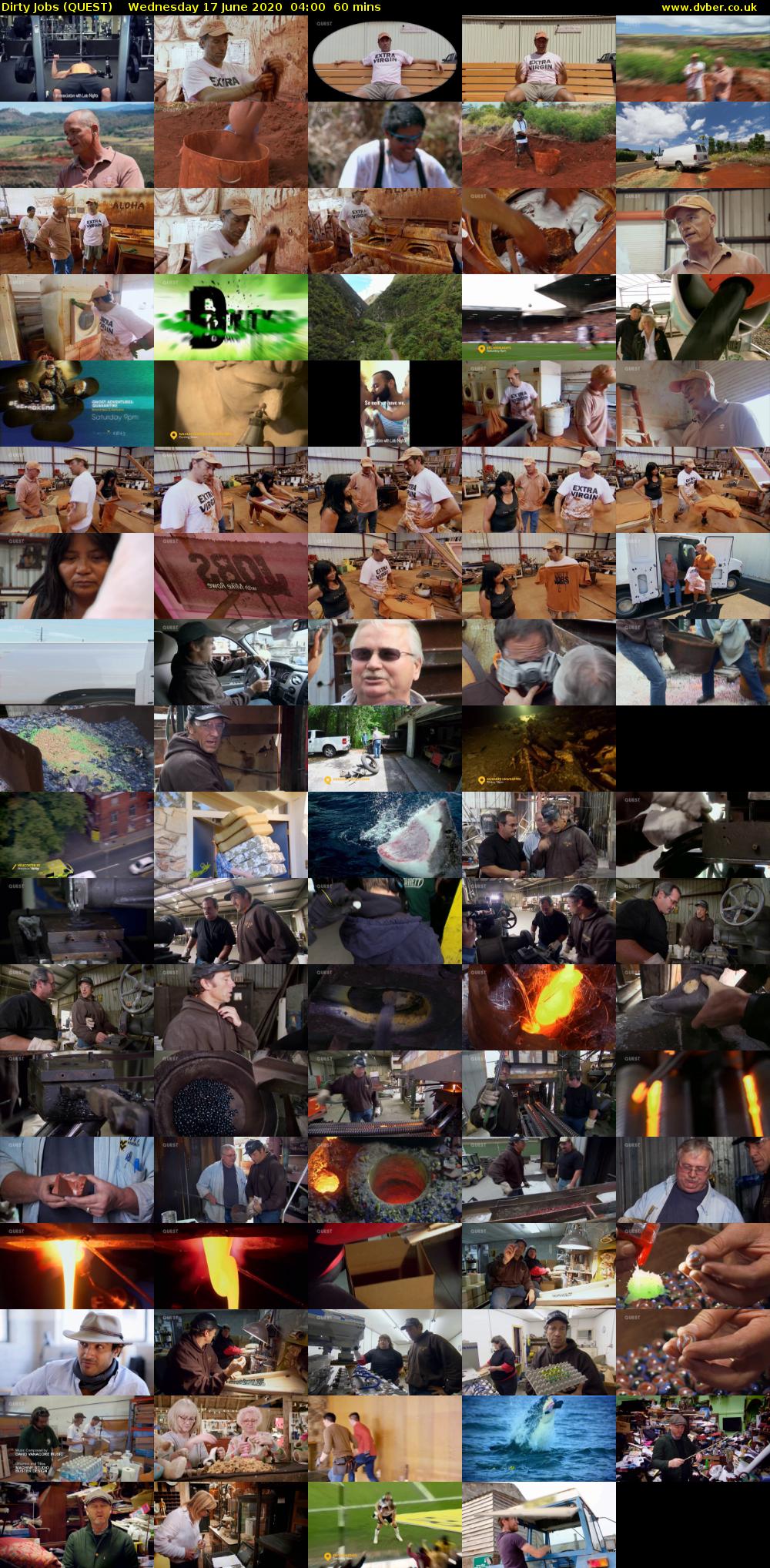 Dirty Jobs (QUEST) Wednesday 17 June 2020 04:00 - 05:00