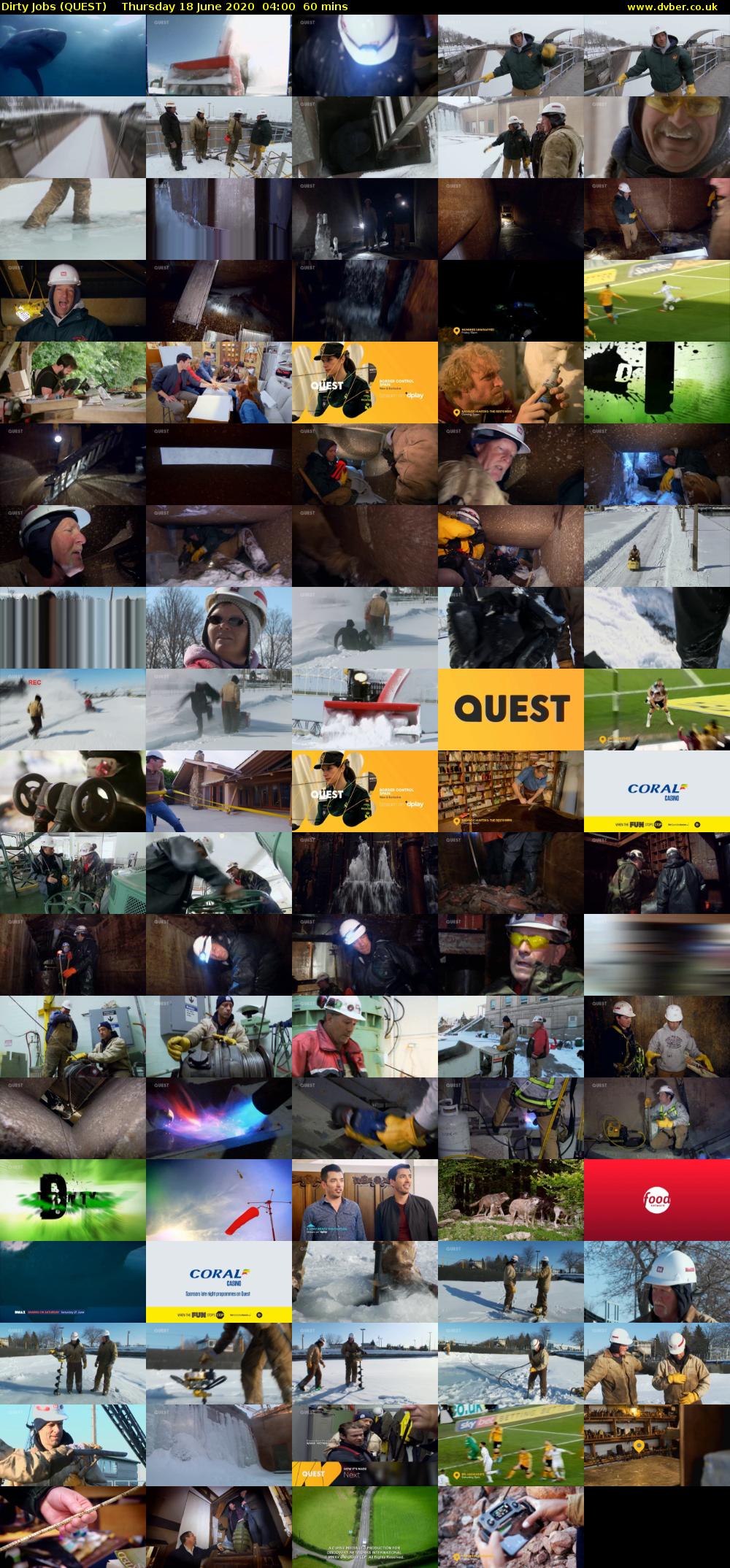 Dirty Jobs (QUEST) Thursday 18 June 2020 04:00 - 05:00
