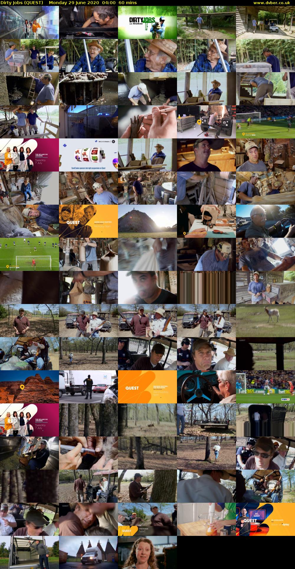 Dirty Jobs (QUEST) Monday 29 June 2020 04:00 - 05:00