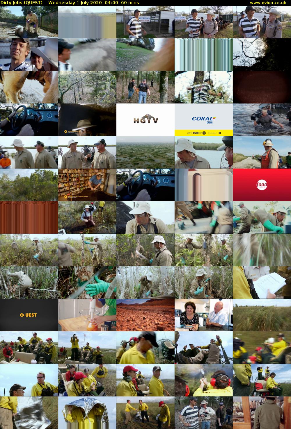 Dirty Jobs (QUEST) Wednesday 1 July 2020 04:00 - 05:00