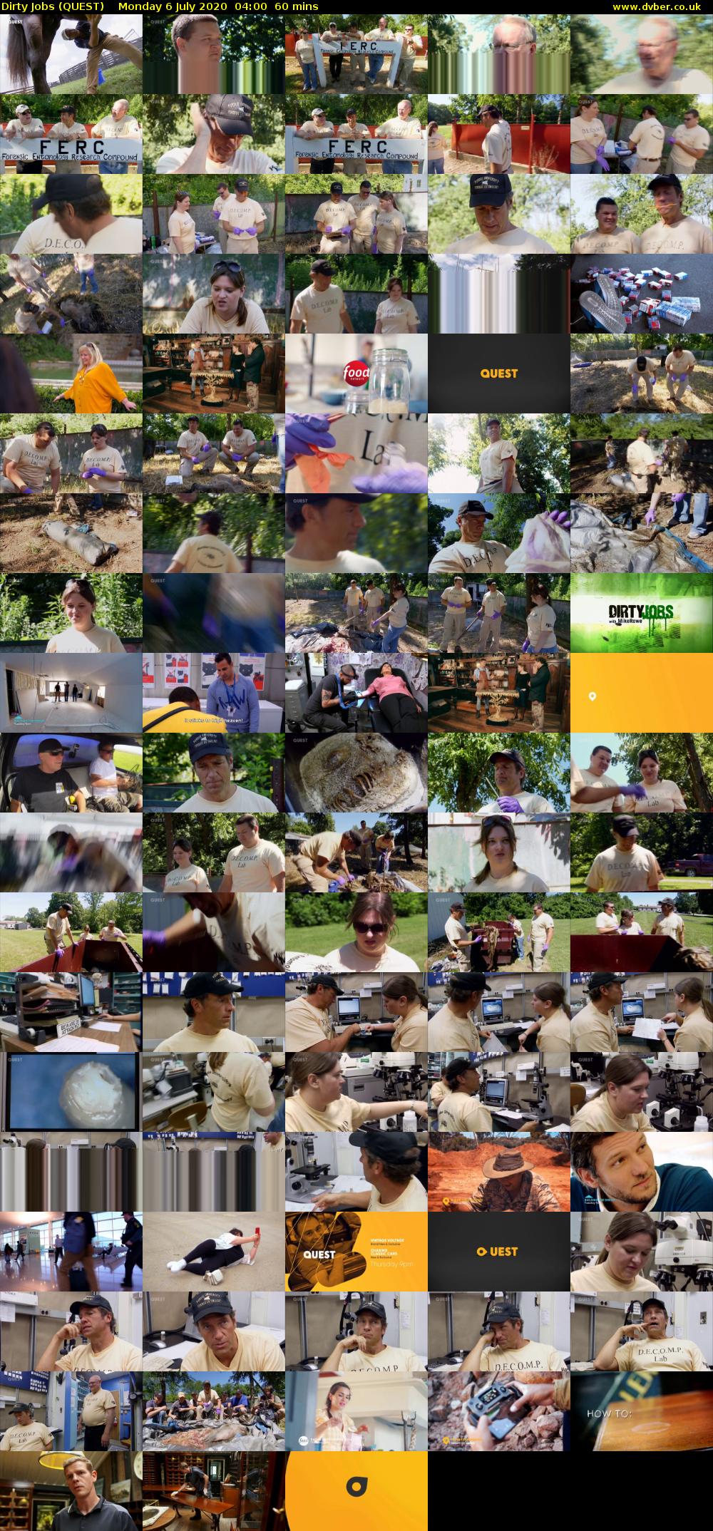 Dirty Jobs (QUEST) Monday 6 July 2020 04:00 - 05:00