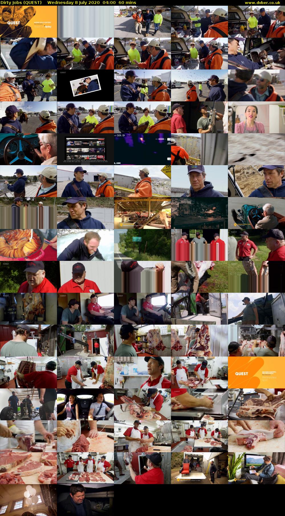 Dirty Jobs (QUEST) Wednesday 8 July 2020 04:00 - 05:00