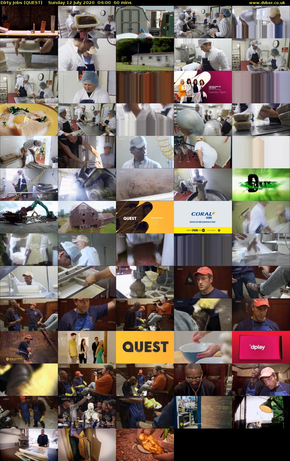 Dirty Jobs (QUEST) Sunday 12 July 2020 04:00 - 05:00