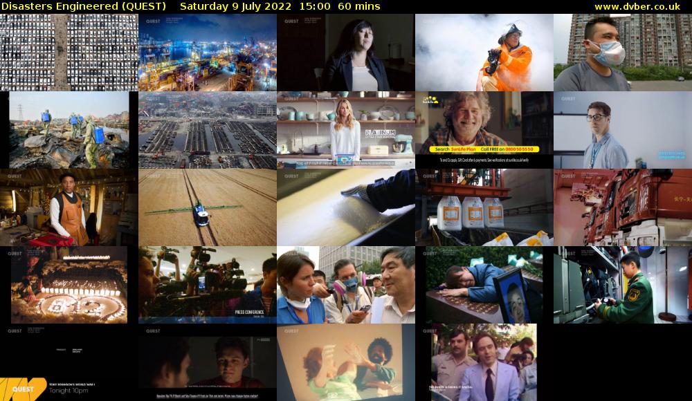 Disasters Engineered (QUEST) Saturday 9 July 2022 15:00 - 16:00