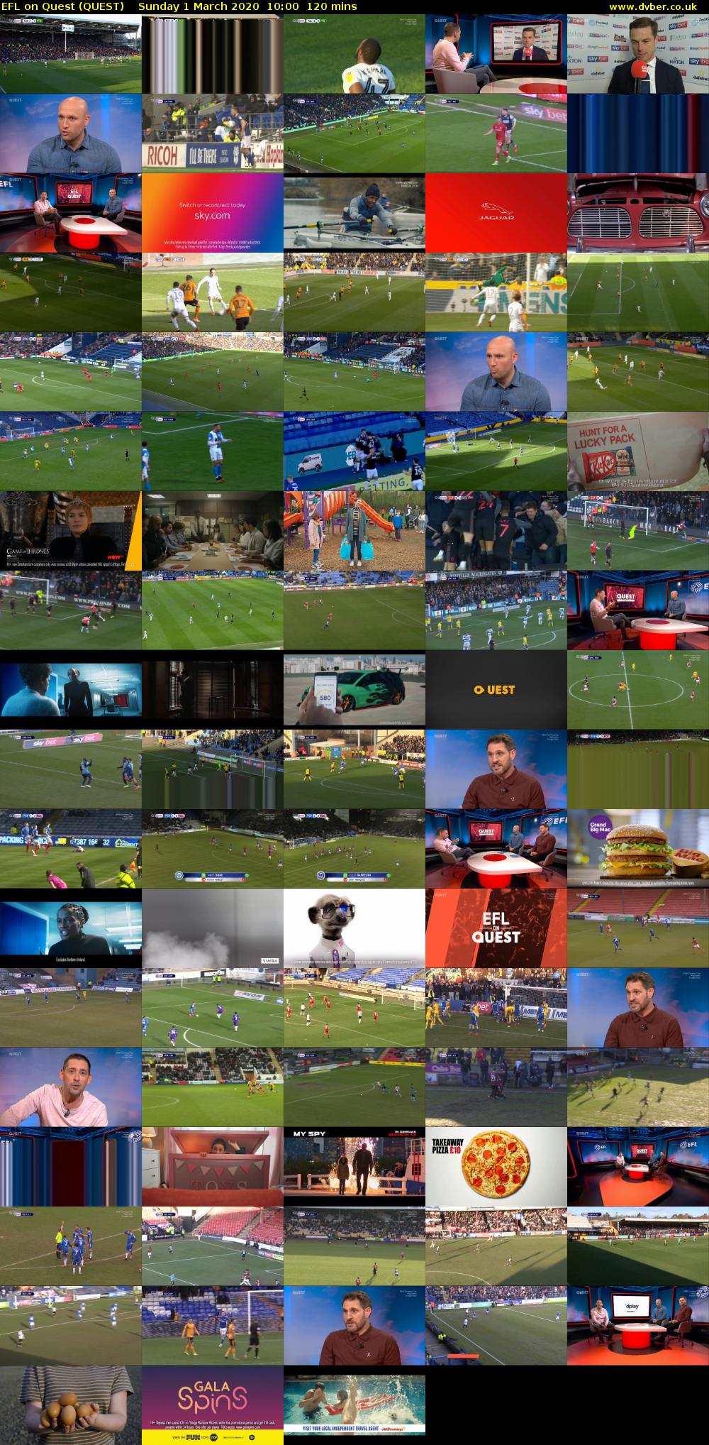 EFL on Quest (QUEST) Sunday 1 March 2020 10:00 - 12:00