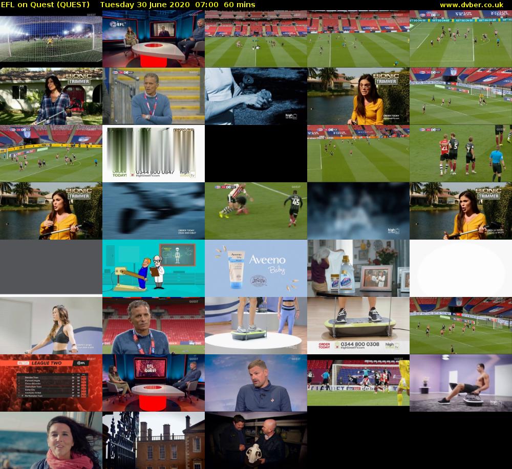 EFL on Quest (QUEST) Tuesday 30 June 2020 07:00 - 08:00