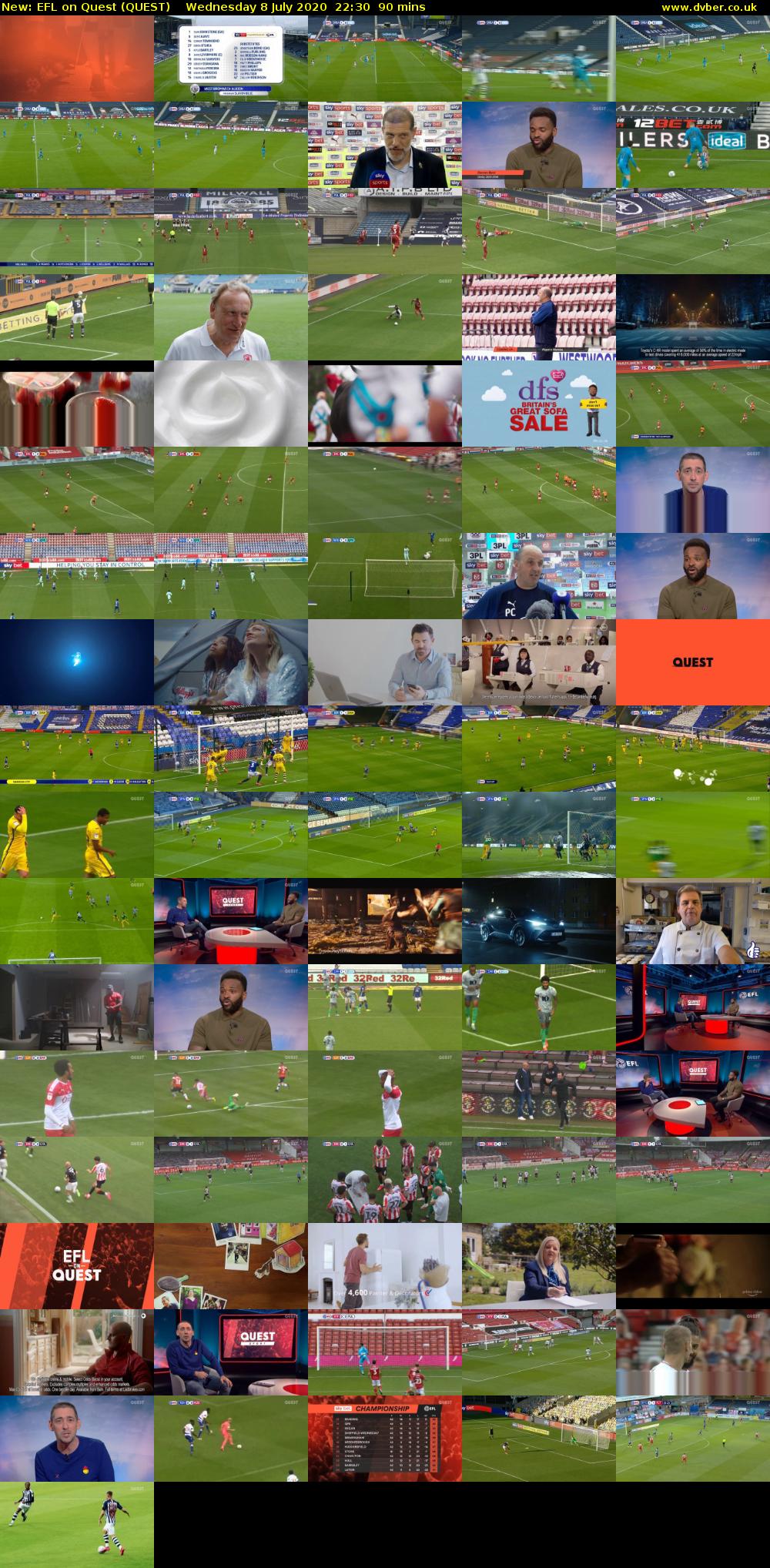 EFL on Quest (QUEST) Wednesday 8 July 2020 22:30 - 00:00