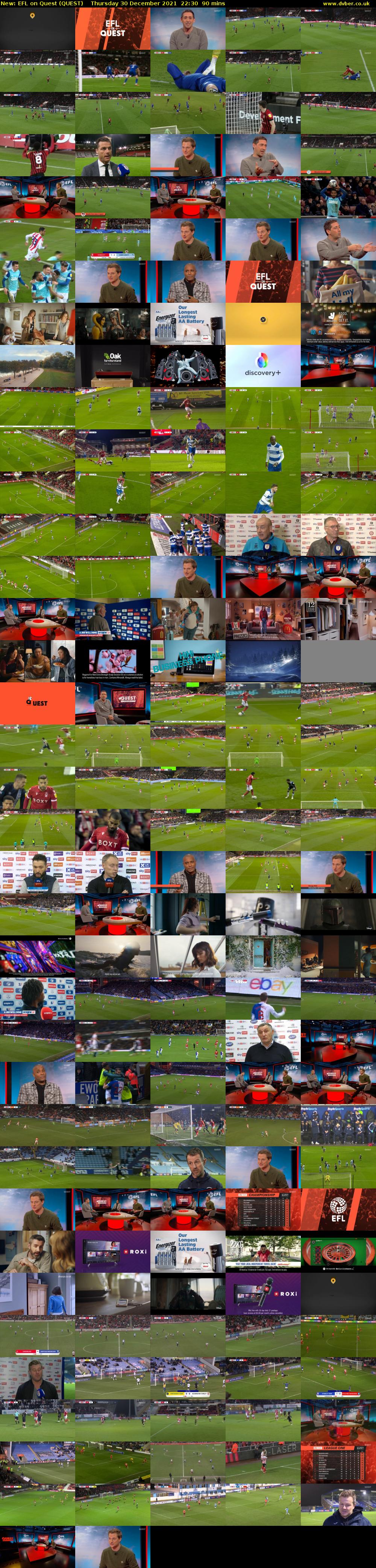 EFL on Quest (QUEST) Thursday 30 December 2021 22:30 - 00:00