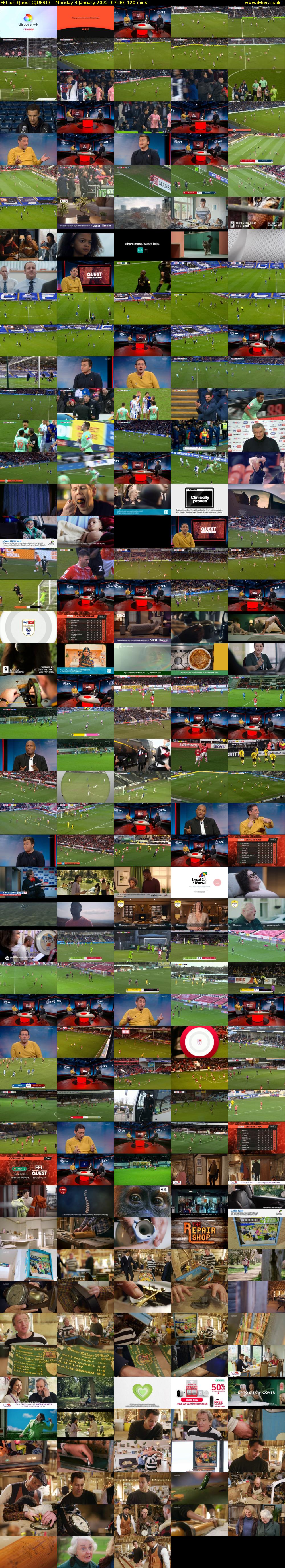 EFL on Quest (QUEST) Monday 3 January 2022 07:00 - 09:00