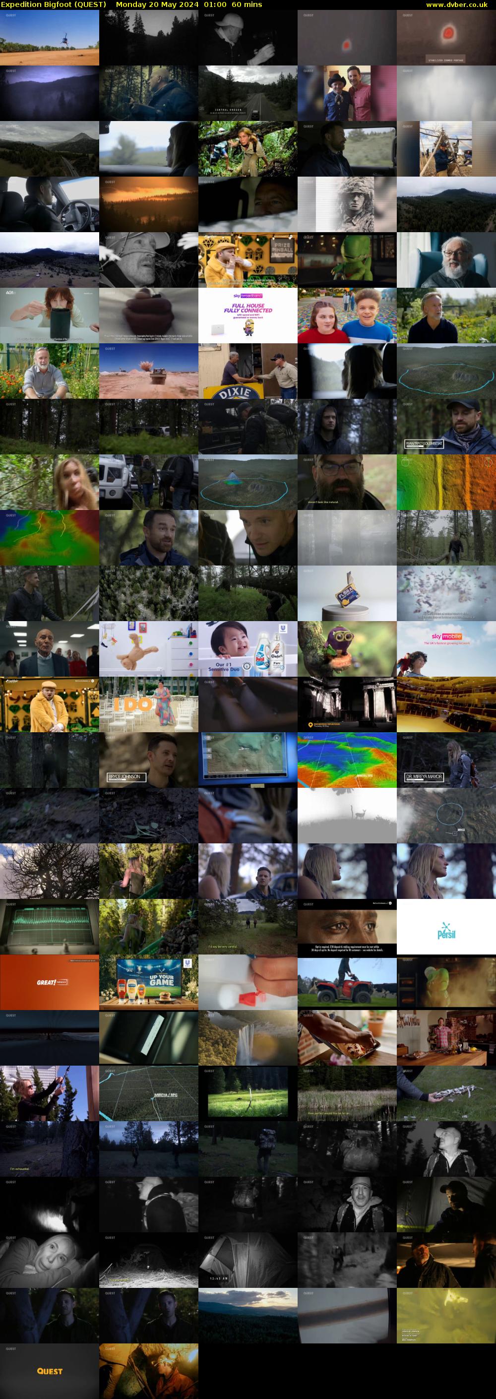 Expedition Bigfoot (QUEST) Monday 20 May 2024 01:00 - 02:00