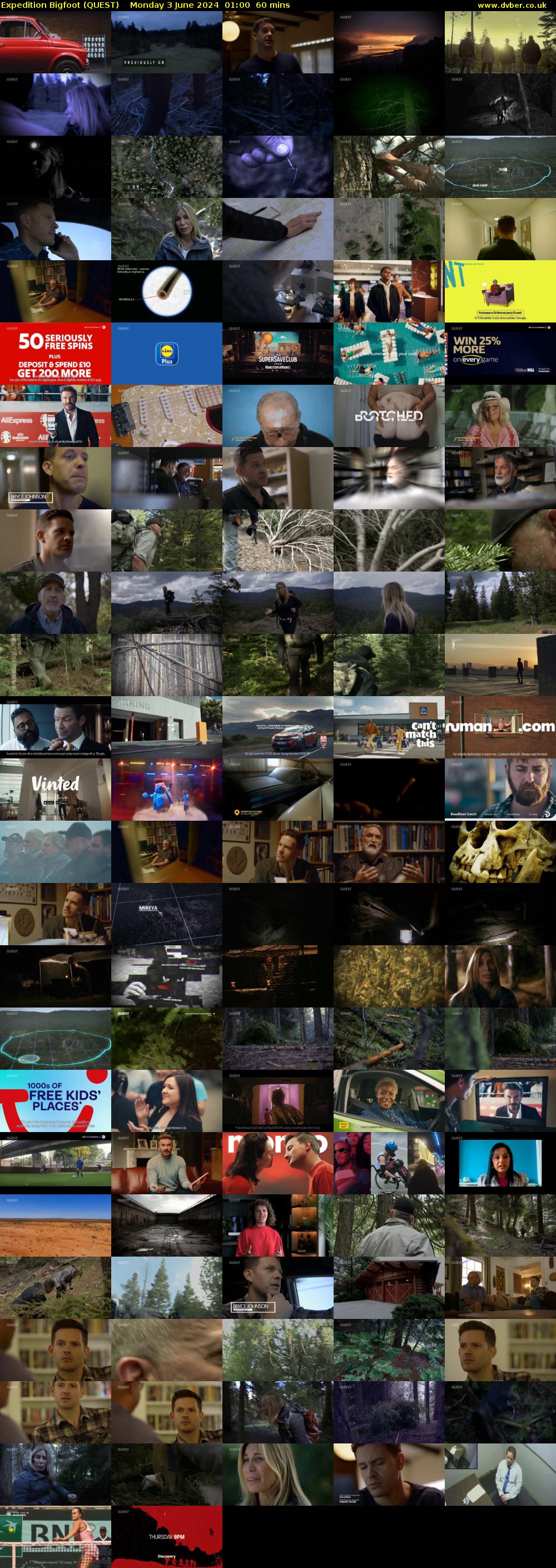 Expedition Bigfoot (QUEST) Monday 3 June 2024 01:00 - 02:00