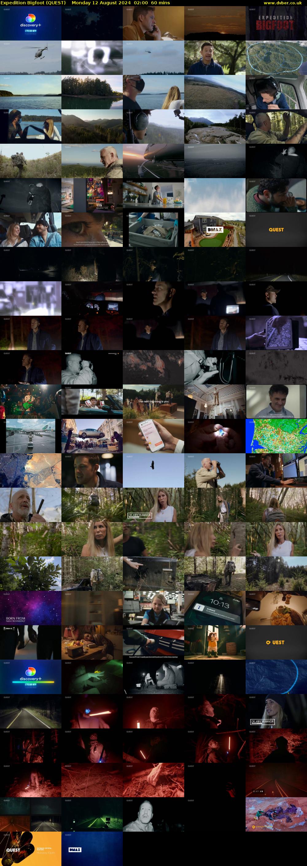 Expedition Bigfoot (QUEST) Monday 12 August 2024 02:00 - 03:00