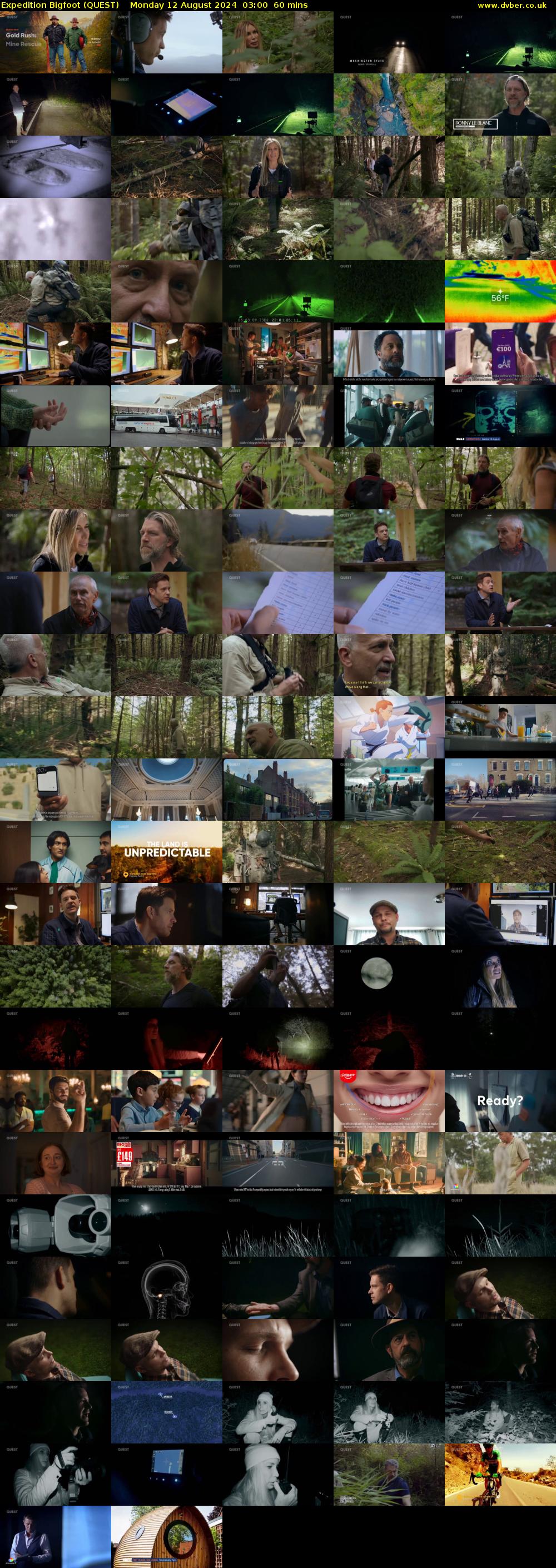 Expedition Bigfoot (QUEST) Monday 12 August 2024 03:00 - 04:00
