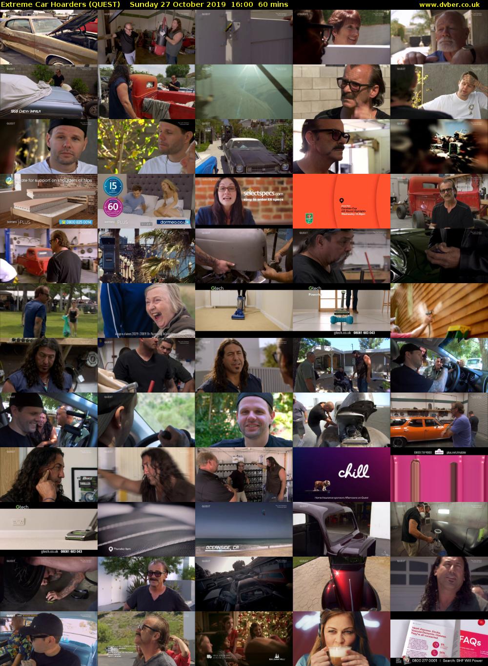 Extreme Car Hoarders (QUEST) Sunday 27 October 2019 16:00 - 17:00