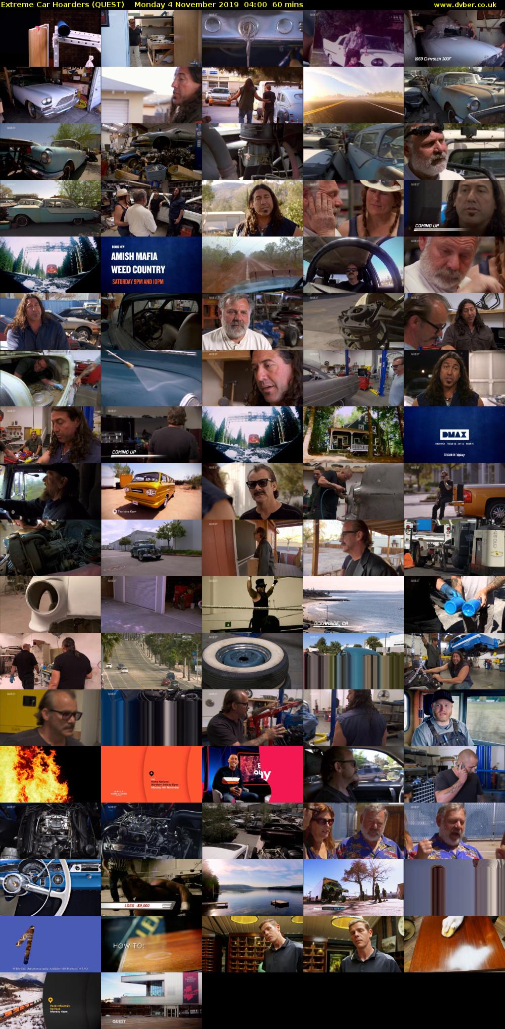 Extreme Car Hoarders (QUEST) Monday 4 November 2019 04:00 - 05:00