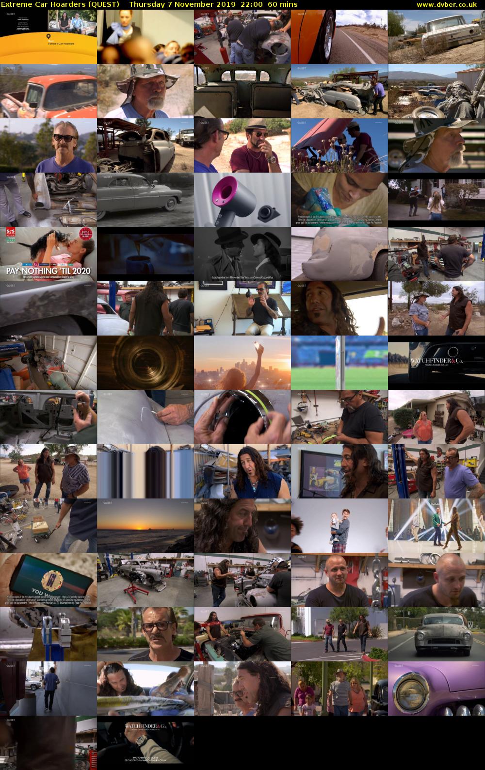 Extreme Car Hoarders (QUEST) Thursday 7 November 2019 22:00 - 23:00