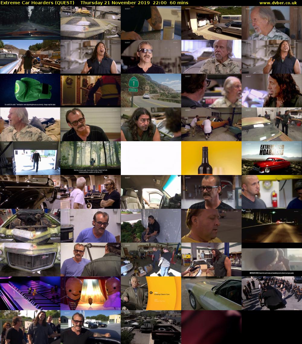 Extreme Car Hoarders (QUEST) Thursday 21 November 2019 22:00 - 23:00