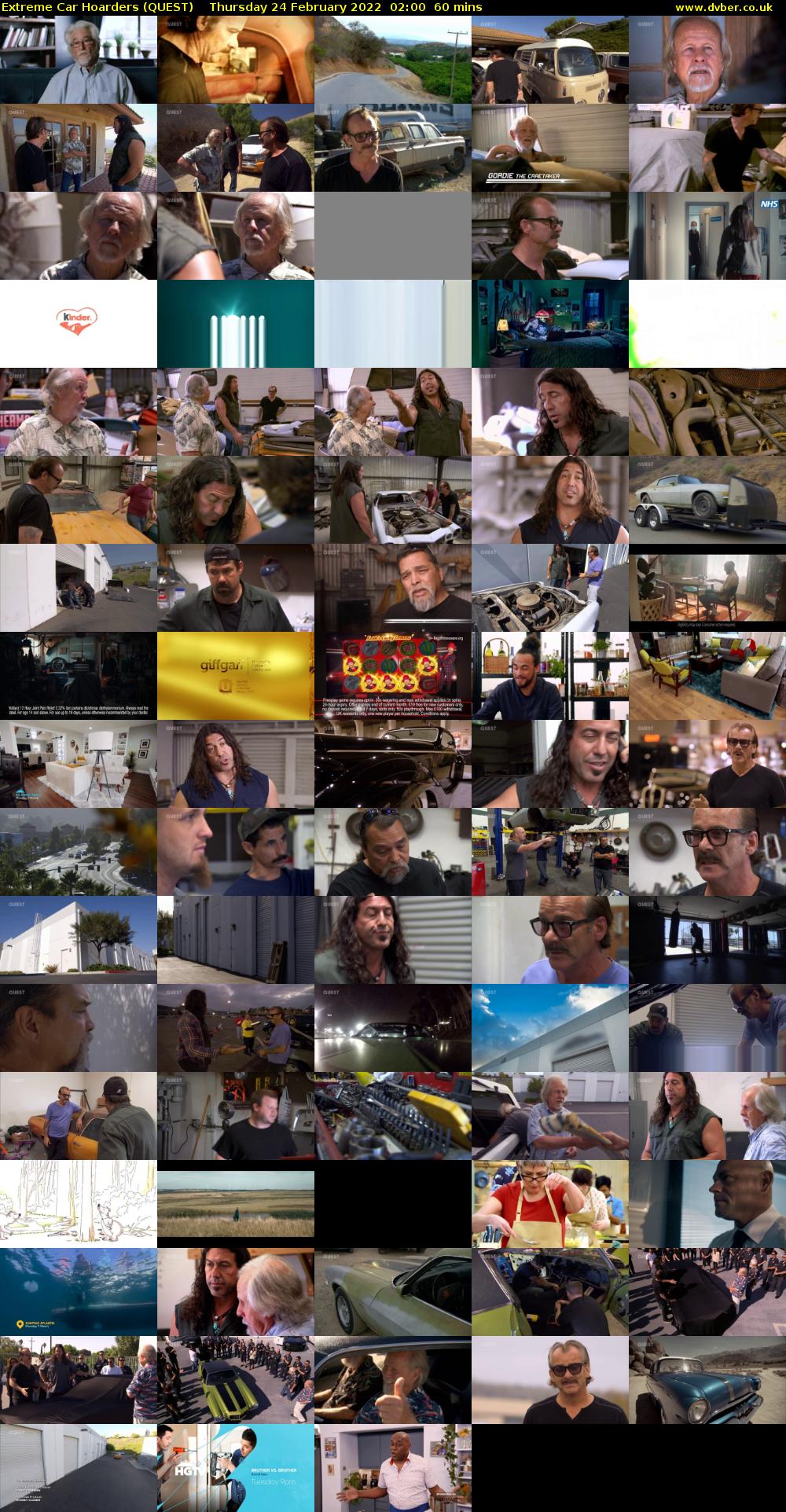 Extreme Car Hoarders (QUEST) Thursday 24 February 2022 02:00 - 03:00