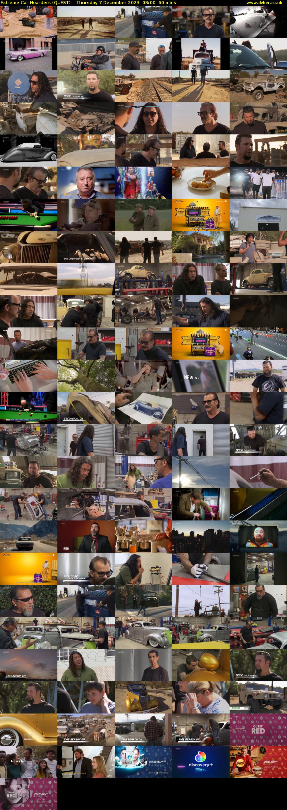 Extreme Car Hoarders (QUEST) Thursday 7 December 2023 03:00 - 04:00