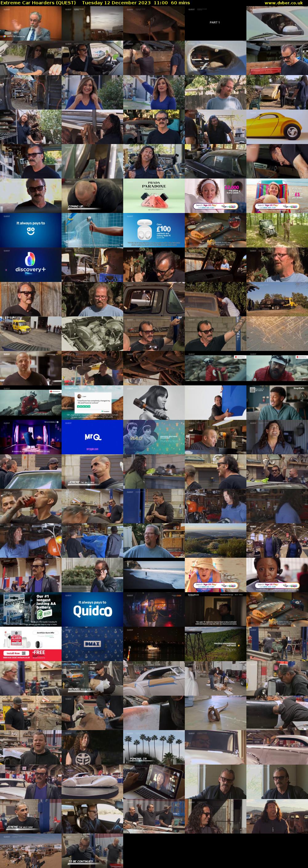 Extreme Car Hoarders (QUEST) Tuesday 12 December 2023 11:00 - 12:00