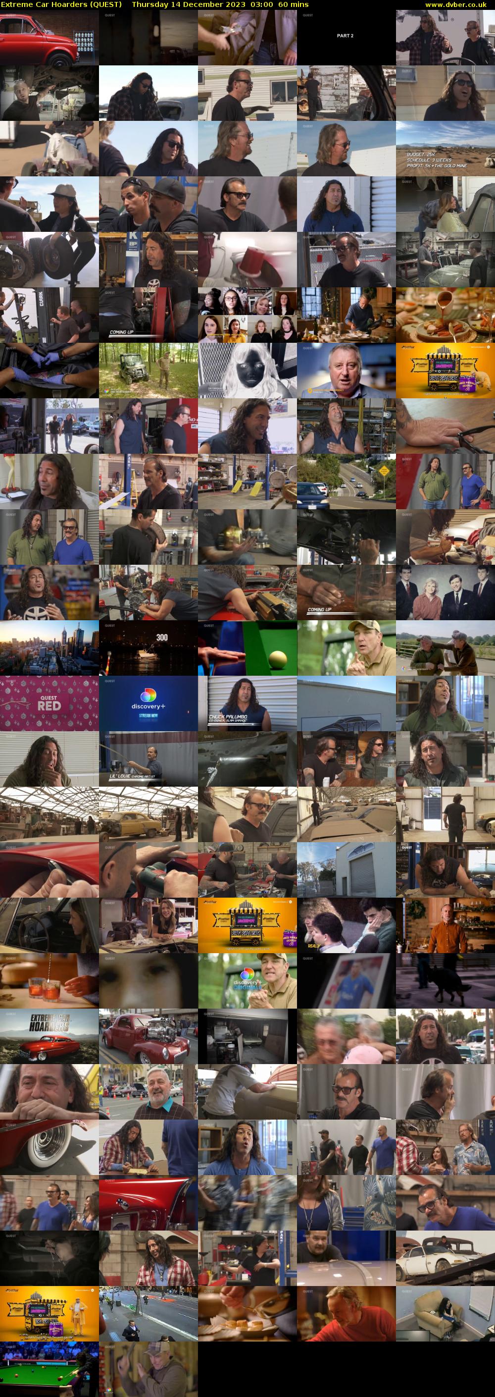 Extreme Car Hoarders (QUEST) Thursday 14 December 2023 03:00 - 04:00