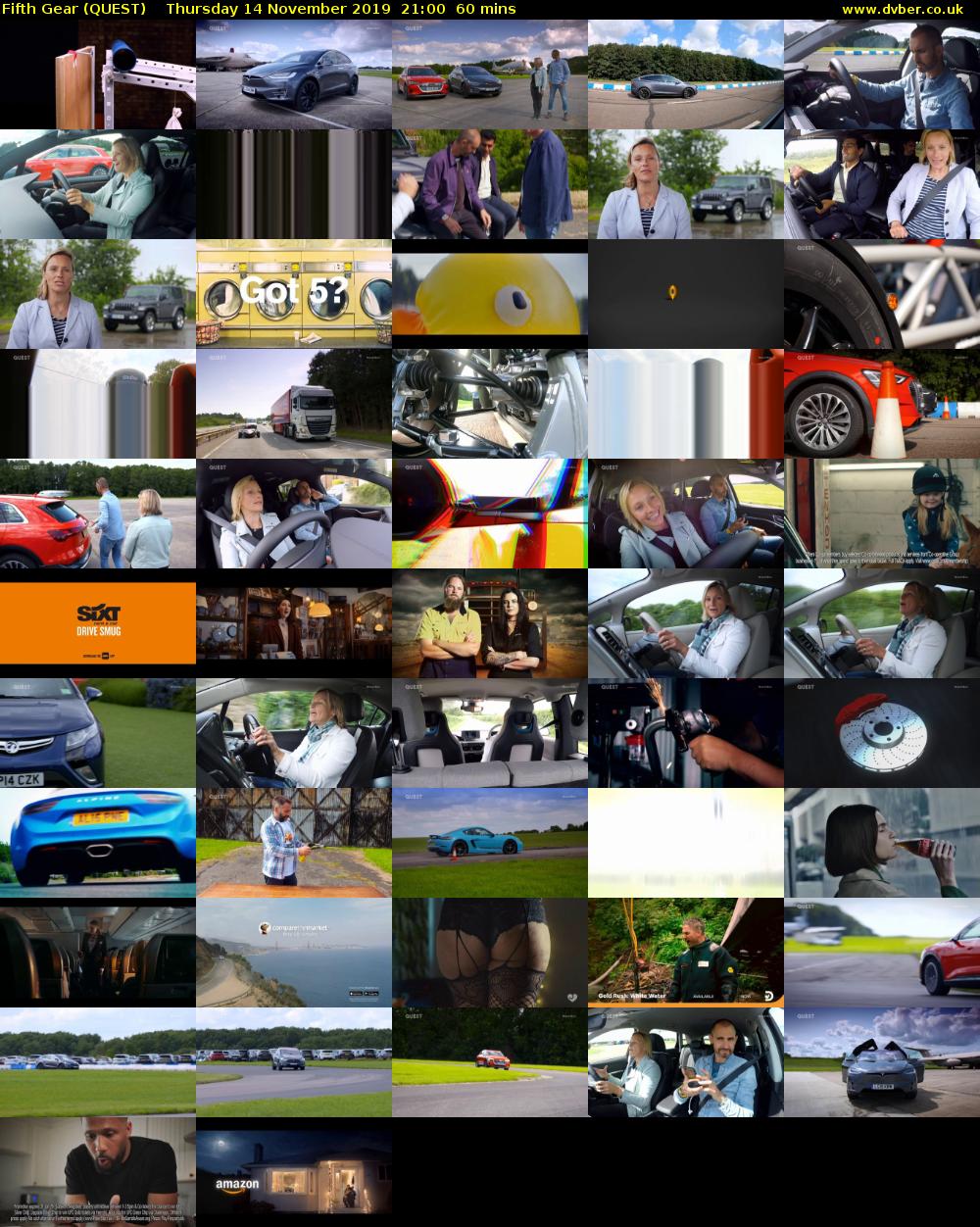 Fifth Gear (QUEST) Thursday 14 November 2019 21:00 - 22:00