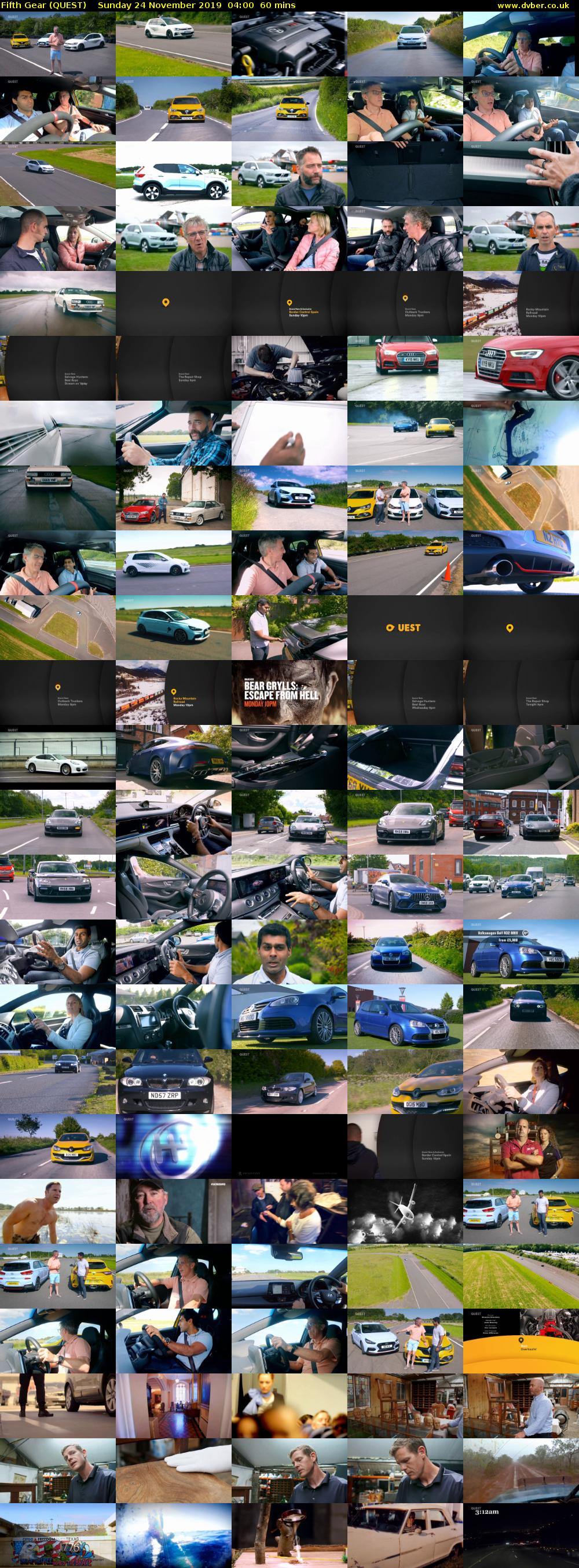 Fifth Gear (QUEST) Sunday 24 November 2019 04:00 - 05:00