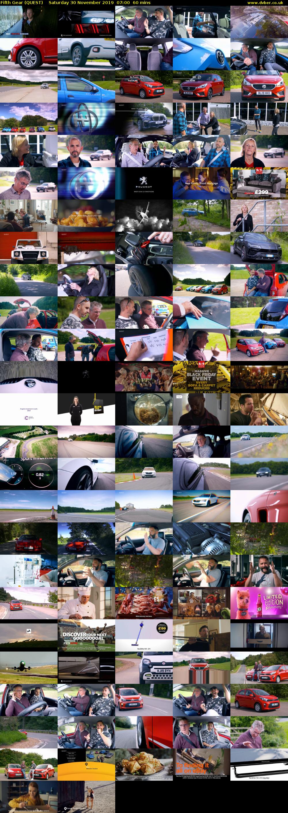 Fifth Gear (QUEST) Saturday 30 November 2019 07:00 - 08:00