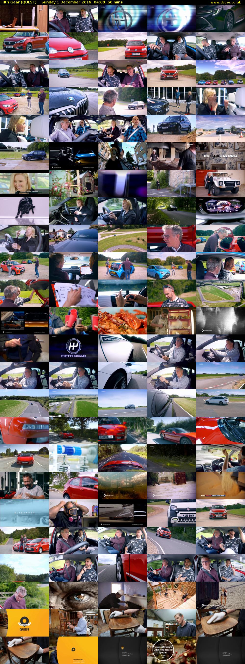 Fifth Gear (QUEST) Sunday 1 December 2019 04:00 - 05:00