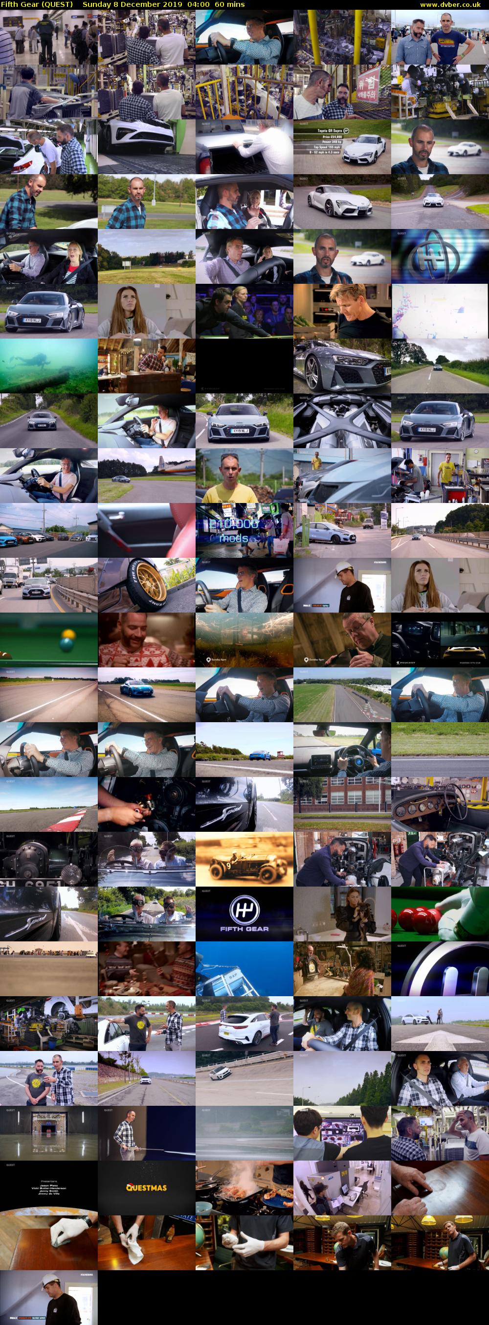 Fifth Gear (QUEST) Sunday 8 December 2019 04:00 - 05:00